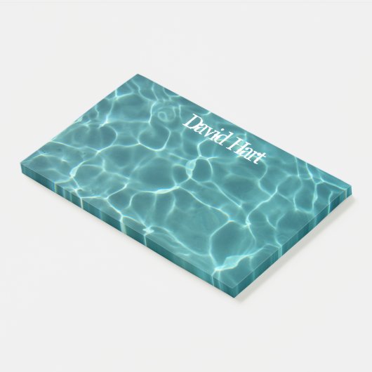 Aqua Green Swimming Pool Photo Post-it® Notes (Schuin)