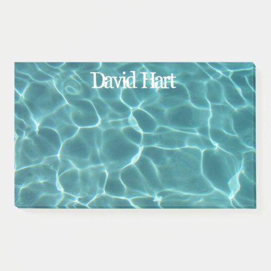 Aqua Green Swimming Pool Photo Post-it® Notes (Voorkant)