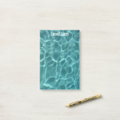 Aqua Green Swimming Pool Post-it® Notes (Op bureau)