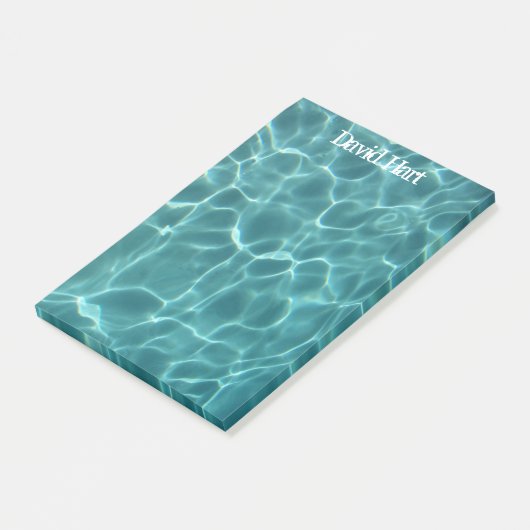 Aqua Green Swimming Pool Post-it® Notes (Schuin)