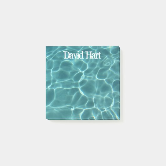 Aqua Green Swimming Pool Post-it® Notes (Voorkant)