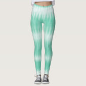 Aqua Green Tie Dye Leggings (Voorkant)