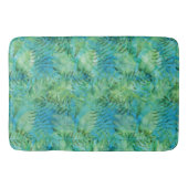 Aqua Green Tropical Hawaii laat Waterverf achter Badmat (Voorkant)