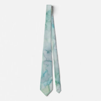 Aqua Green Waterverf Stropdas voor bruiloften
