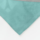 Aqua Grijs Girly Volleybal W Atleet Aangepaste Naa Fleece Deken (Hoek)