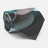 aqua grijs stropdas 4 (Opgerold)