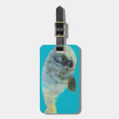 Aqua Groen Bagagelabel (Voorkant verticaal)