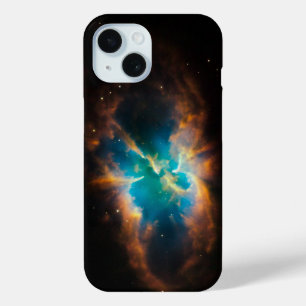 Aqua Groen Celestiaal Prachtige Nevel Foto iPhone 15 Case