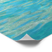 Aqua Groen Water Meer Foto Poster (Hoek)