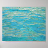 Aqua Groen Water Meer Foto Poster (Voorkant)