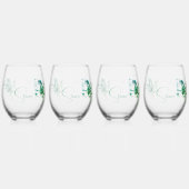 Aqua Groene Koppels Drinkware Set Wijnglas Zonder Voet (Links)