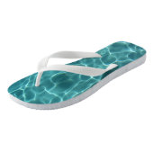 Aqua Groene Zwembad Foto Teenslippers (Schuin)