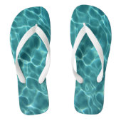Aqua Groene Zwembad Foto Teenslippers (Voetbed)