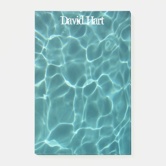 Aqua Groene Zwembad Post-it® Notes (Voorkant)