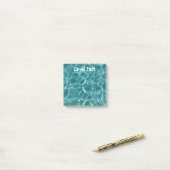 Aqua Groene Zwembad Post-it® Notes (Op bureau)