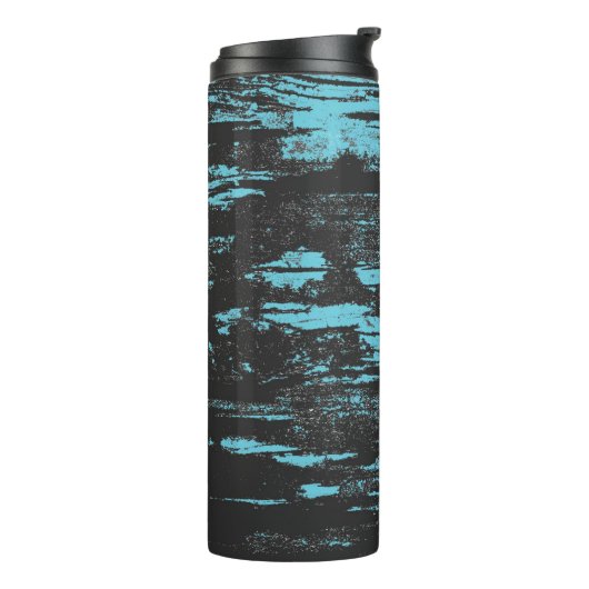 Aqua Grunge Cool Thermosbeker (Gedraaid links)