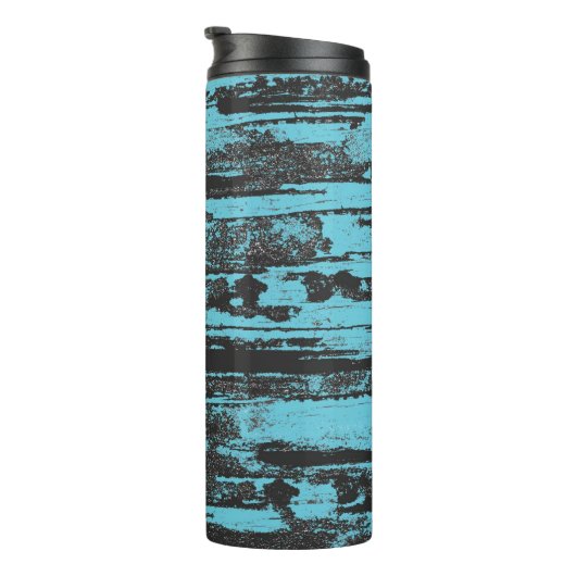 Aqua Grunge Cool Thermosbeker (Geroteerd rechts)