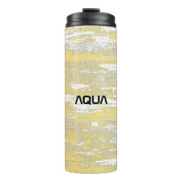 Aqua Grunge, Geel, Koel Thermosbeker