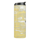 Aqua Grunge, Geel, Koel Thermosbeker (Gedraaid links)