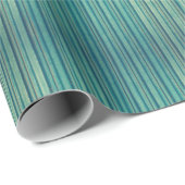 Aqua Grunge Stripes inpakpapier (Rol Hoek)