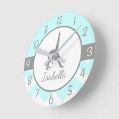 Aqua Gymnastics Wall Clock Ronde Klok (Hoek)