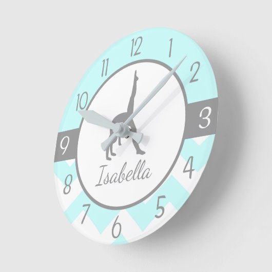 Aqua Gymnastics Wall Clock Ronde Klok (Hoek)