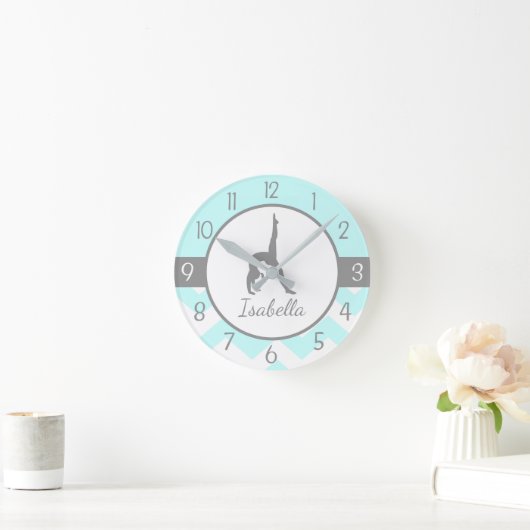 Aqua Gymnastics Wall Clock Ronde Klok