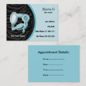 Aqua Hair Salon-visitekaartjes Afsprakenkaartje (Voorkant / Achterkant)