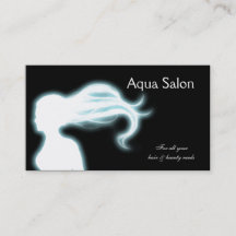 Aqua Hair Salon-visitekaartjes