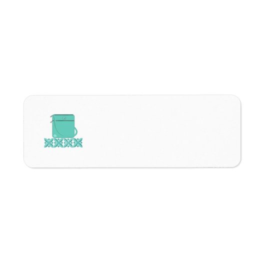 Aqua Handtas Etiket (Voorkant)