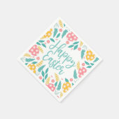 Aqua Happy Pasen Gebladerte Servet (Hoek)