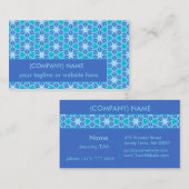 Aqua Hawaiian Stars onder een Bright Night Sky Dan Visitekaartje (Voorkant / Achterkant)