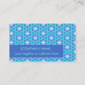 Aqua Hawaiian Stars onder een Bright Night Sky Dan Visitekaartje (Voorkant)