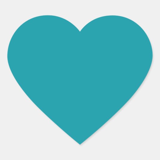 Aqua Heart Sticker (Voorkant)