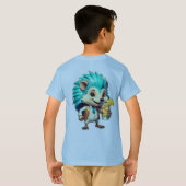 Aqua Hedgehog T-shirt (Achterkant volledig)