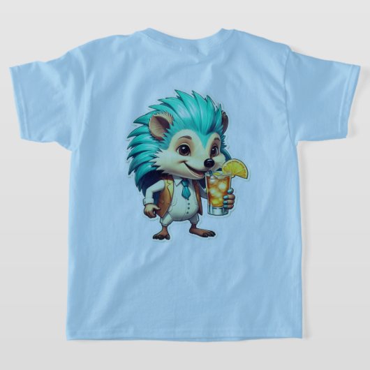 Aqua Hedgehog T-shirt (Laag Achter)