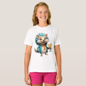 Aqua Hedgehog T-shirt (Voorkant volledig)