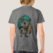 Aqua Hedgehog Tri-Blend Shirt (Achterkant)
