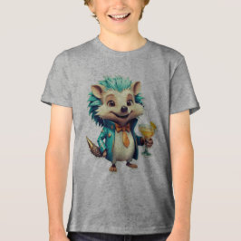 Aqua Hedgehog Tri-Blend Shirt