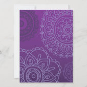 Aqua HEMSA HAND of GOD Bat Mitzvah Invitation Kaart (Achterkant)