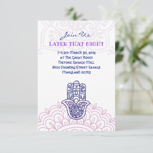 Aqua HEMSA Party Kaart voor Beth (Staand voorkant)