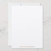 Aqua Hibiscus Temple Wedding & Reception nodigt ui Kaart (Achterkant)