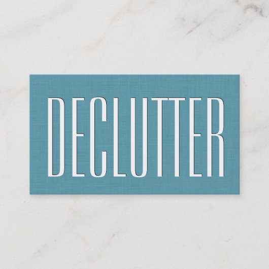 Aqua HOME ORGANIZER Theme Simple Style V63J Visitekaartje (Voorkant)