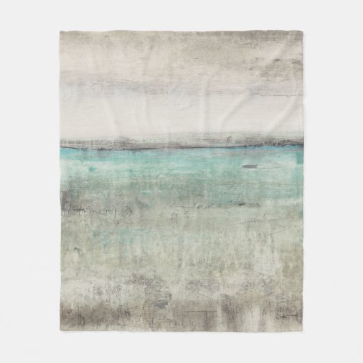 Aqua Horizon Fleece Deken (Voorkant)