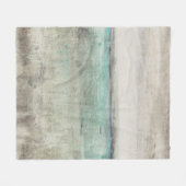 Aqua Horizon Fleece Deken (Voorkant (Horizontaal))