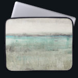 Aqua Horizon Laptop Sleeve<br><div class="desc">Aqua Horizon II van Tim OToole. Ontwerp dat het uitzicht van de horizon,  met blauwgroen en beige kleur oproept.</div>