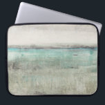 Aqua Horizon Laptop Sleeve<br><div class="desc">Aqua Horizon II van Tim OToole. Ontwerp dat het uitzicht van de horizon,  met blauwgroen en beige kleur oproept.</div>