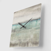 Aqua Horizon Vierkante Klok (Hoek)