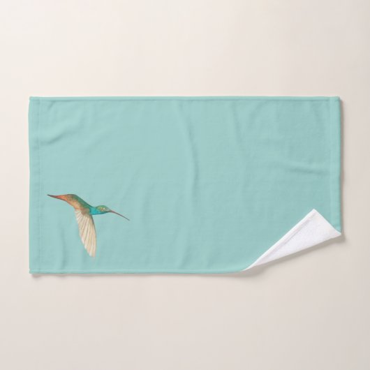 Aqua Hummingbird Bad Handdoek (Handdoek)
