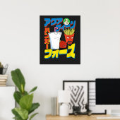 Aqua Hunger Force Japanse Comic Poster (Thuiskantoor)